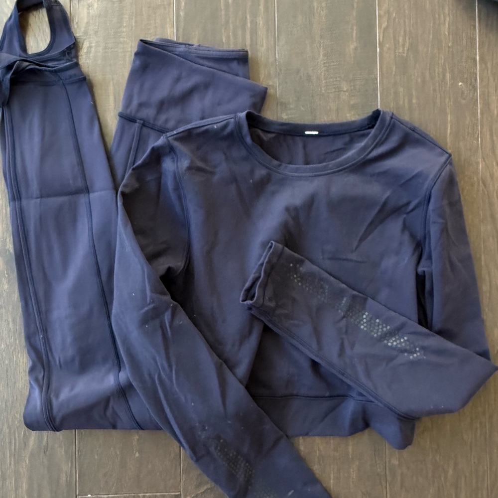 RARE 🔥 Lululemon Navy Blue Activewear Set